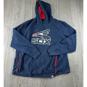 Cooperstown Collection White Sox Graphic Hoodie Size XL Navy